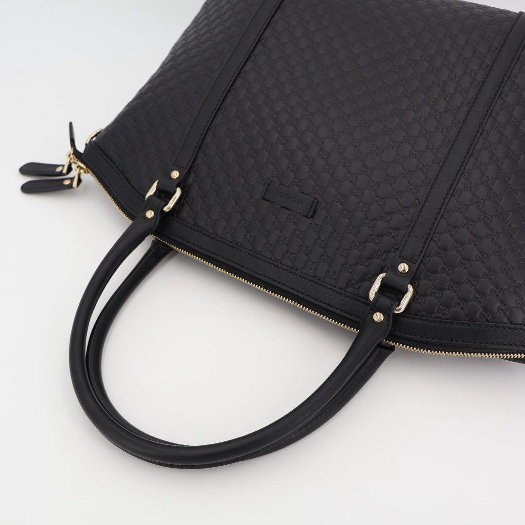 グッチ GUCCI ハンドバッグ ショルダーバッグ ショルダーバッグ マイクログッチシマ ネイビー 449657 レザー 2WAY