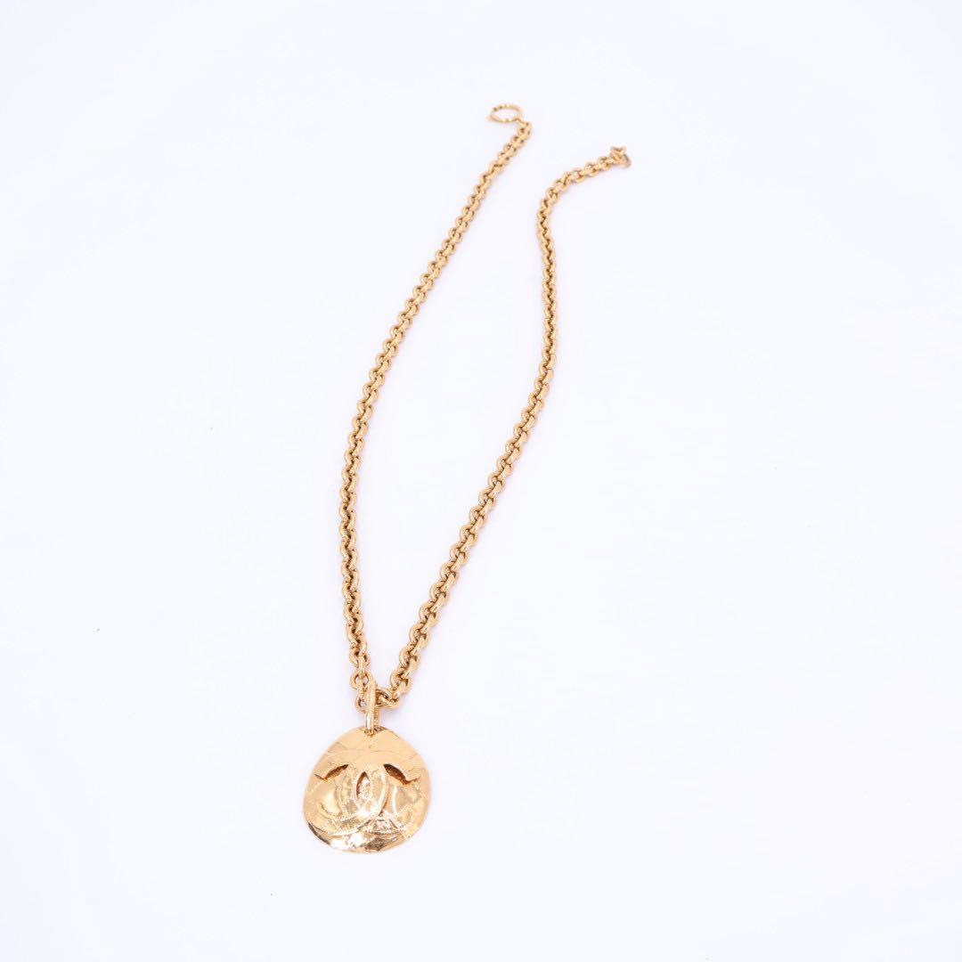 シャネル CHANEL チェーンロングネックレス ココマーク ゴールド アクセサリー 94P ヴィンテージ レディース