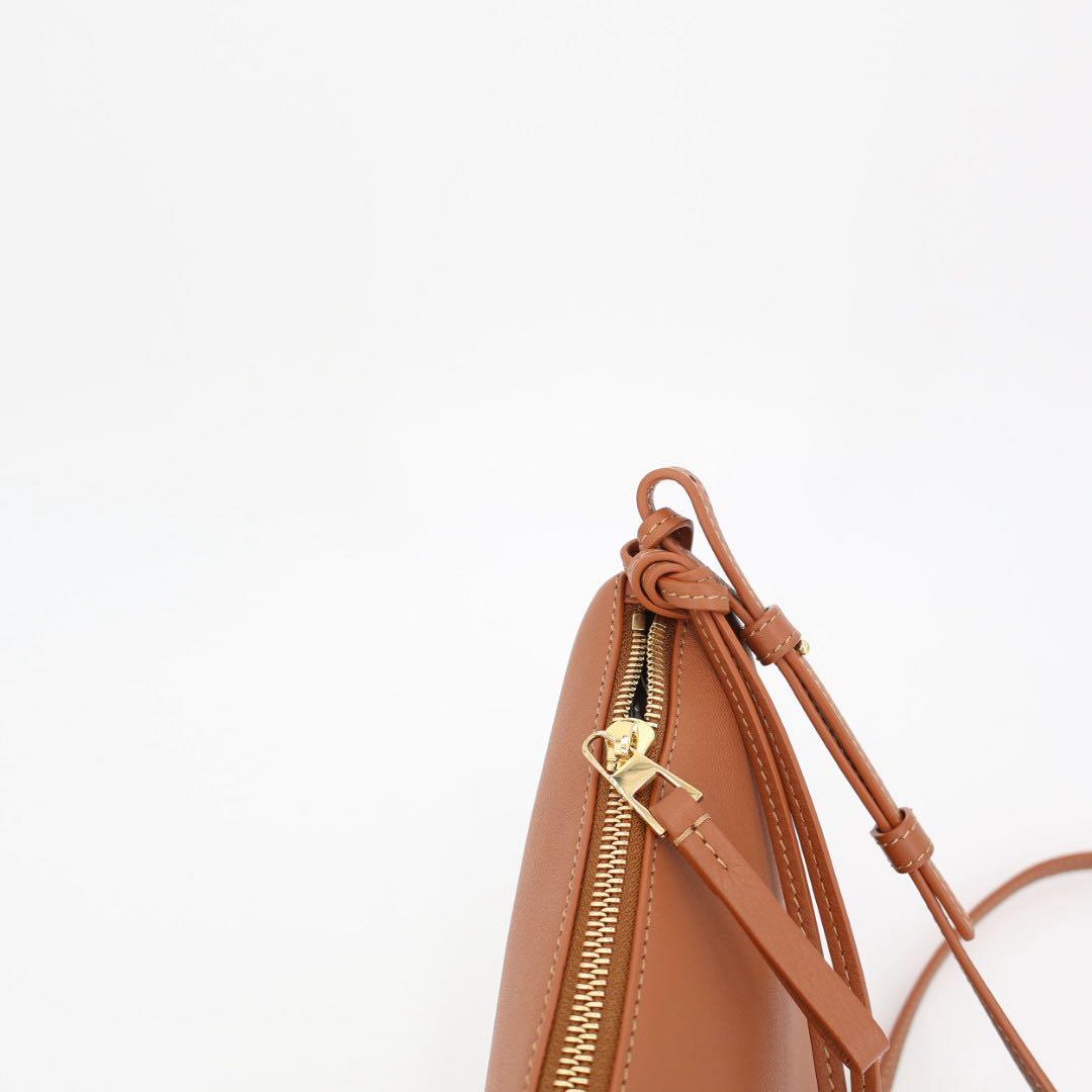 ロエベ LOEWE ハンモック ホーボーバッグ ミニ 2Wayバッグ レザー タン ブラウン 美品