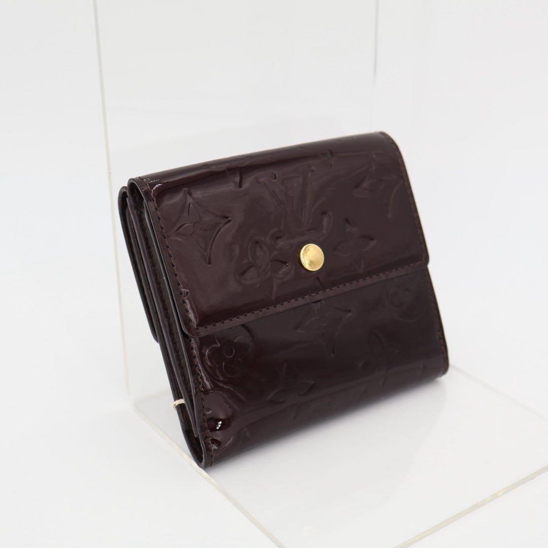 ルイヴィトン LOUIS VUITTON M93519 ラドロー アマラント 紫 パープル モノグラム ヴェルニ エナメル 財布