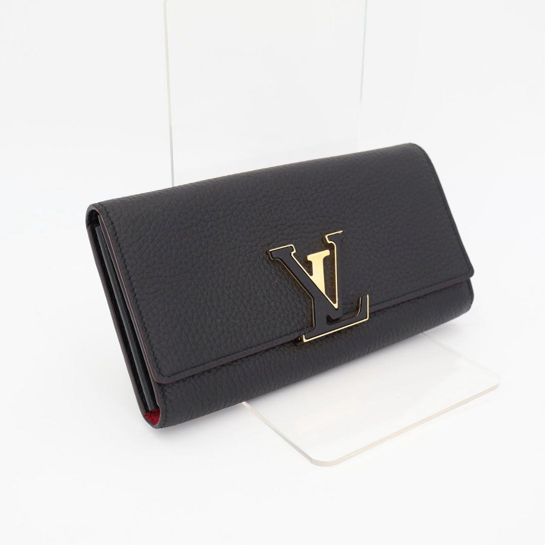 ルイヴィトン LOUIS VUITTON 長財布 ポルトフォイユ・カプシーヌ トリヨンレザー マリーヌルージュ M63739