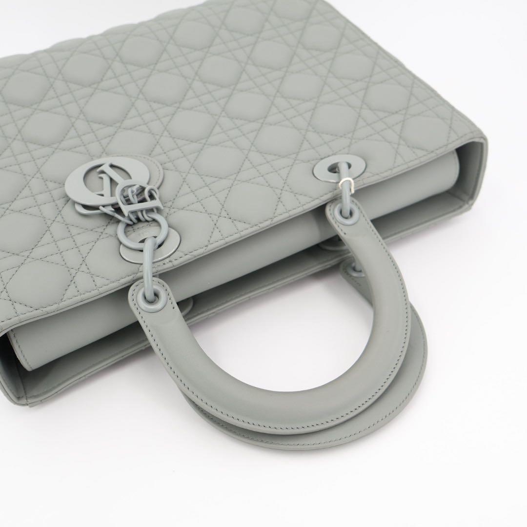 クリスチャンディオール Christian Dior レディディオール カナージュ ラージ レザー 2WAYハンドバッグ
