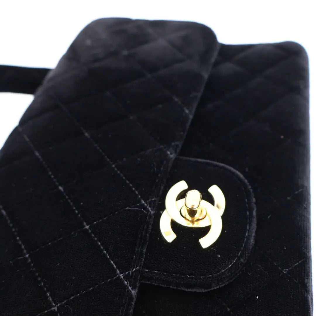 シャネル CHANEL 親子バッグ 親のみ ハンドバッグ ベロア
