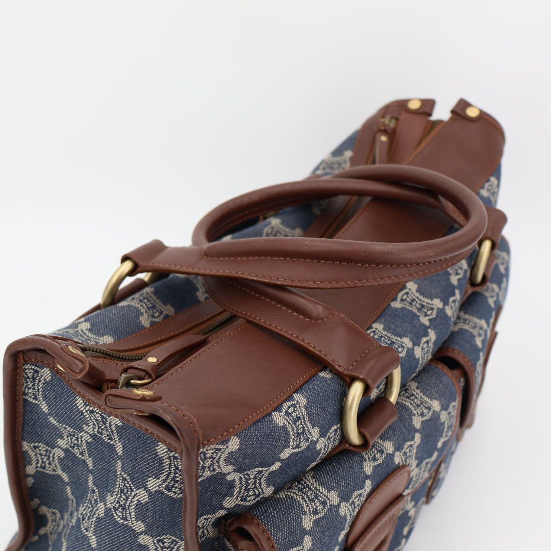 セリーヌ CELINE ハンドバッグ デニム マカダム トリオンフ