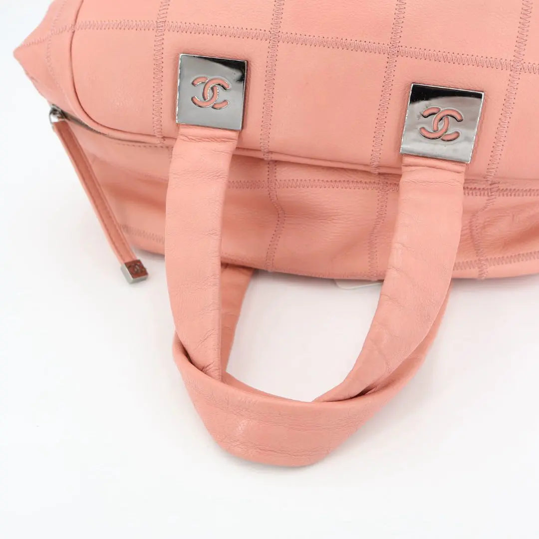 シャネル CHANEL キャビアスキン ココマーク チョコバー ハンドバッグ