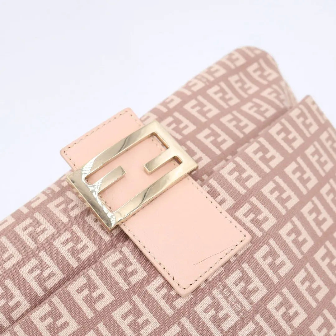 フェンディ Fendi ズッキーノ マンマバケット キャンバス×レザー ショルダーバッグ