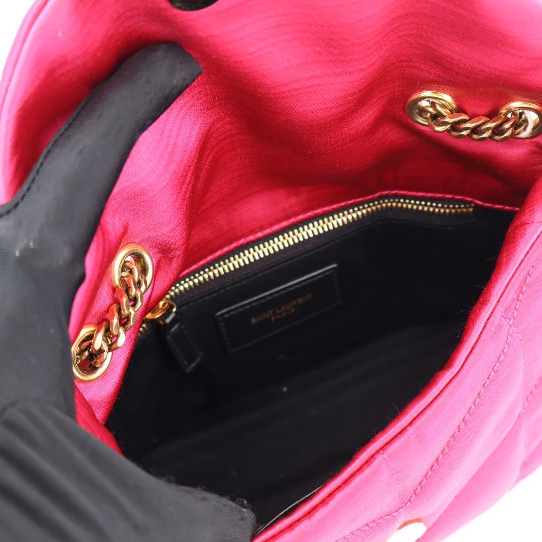 サンローラン Saint Laurent ミニ パファー コットンブレンド ショルダーバッグ