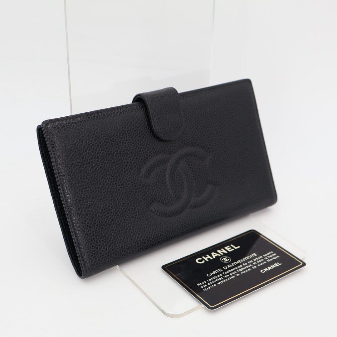 シャネル CHANEL ココマーク 二つ折り長財布