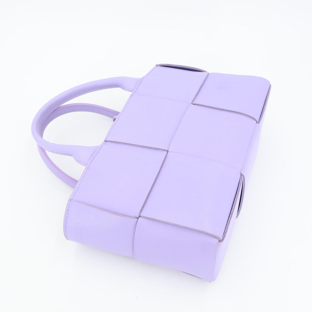 ボッテガヴェネタ BOTTEGA VENETA ミニ アルコ 2way トートバッグ パープル レディース