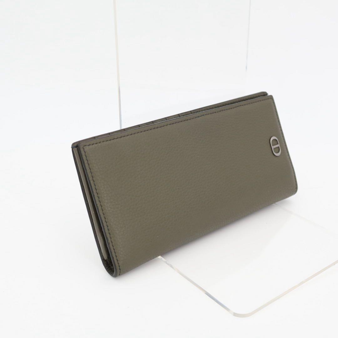 クリスチャンディオール Christian Dior バーティカルロングウォレット ベージュ レザー2ESBC002CDI 長財布