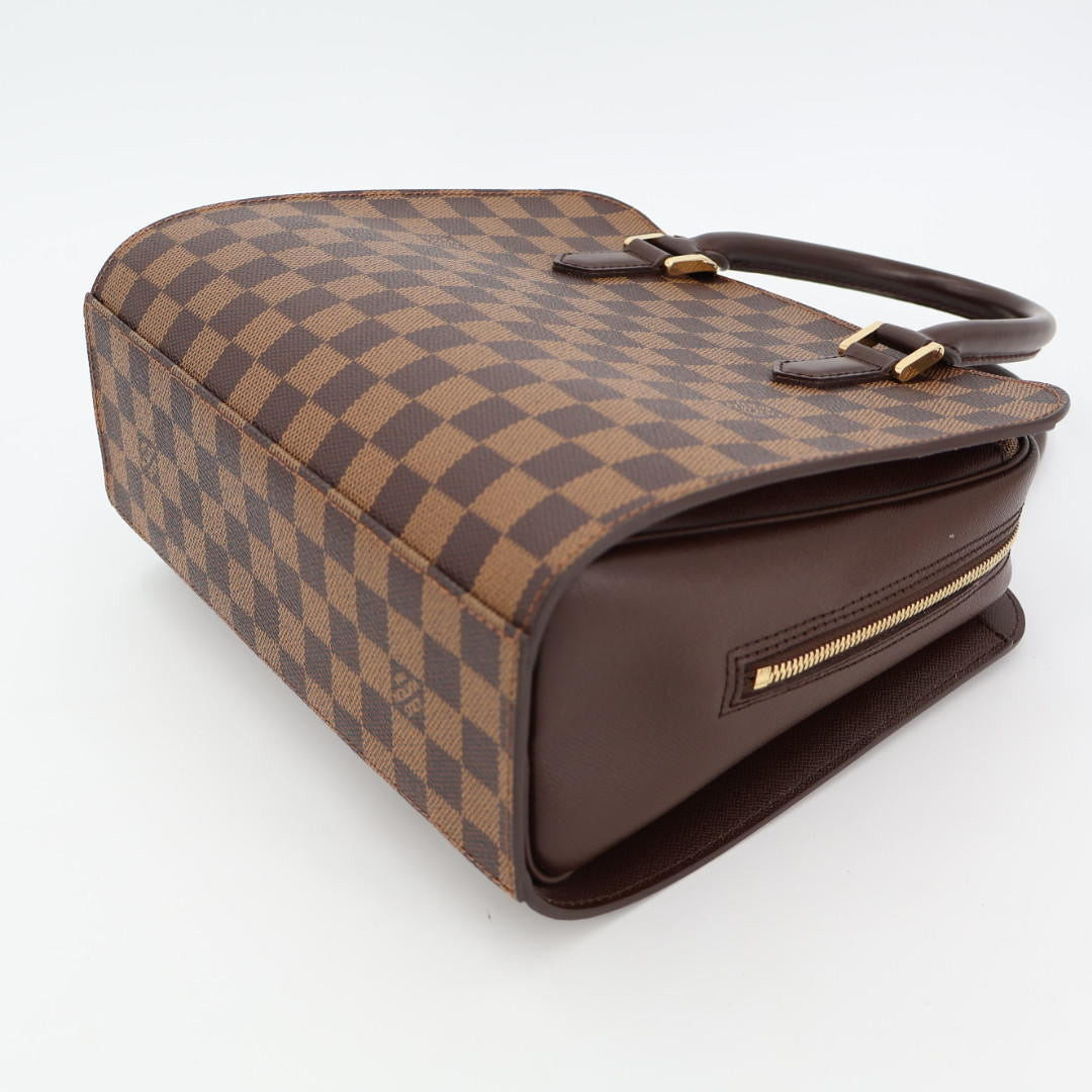 ルイヴィトン LOUIS VUITTON N51155 トリアナ ハンドバッグ 茶 ブラウン ダミエキャンバス