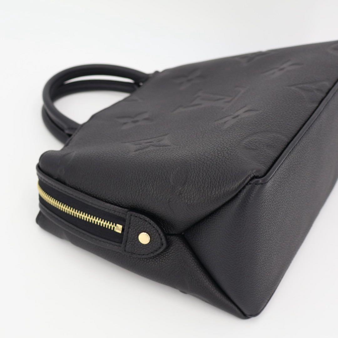 ルイヴィトン LOUIS VUITTON プティパレPM 2WAY ハンドバッグ モノグラムアンプラント レザー ショルダーバッグ ブラック M58916