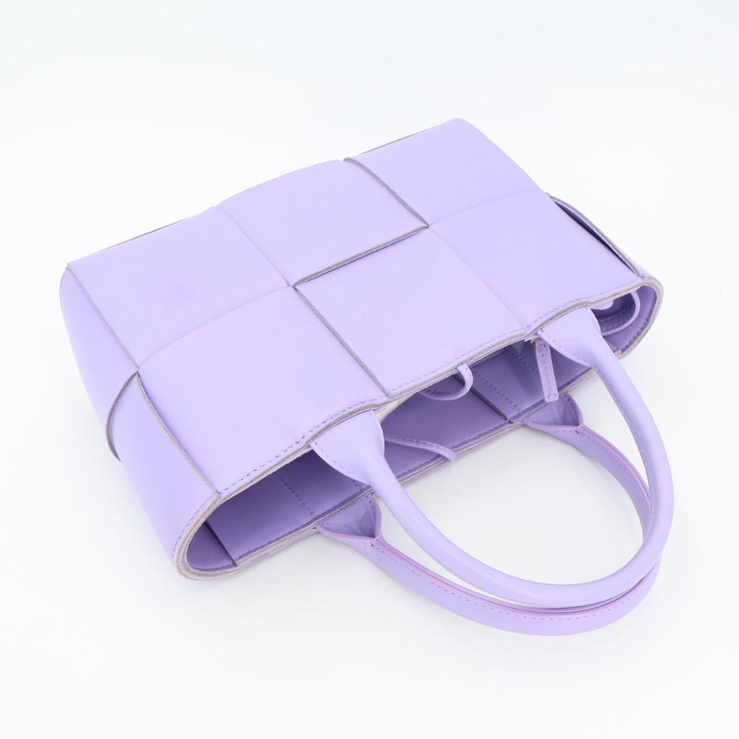 ボッテガヴェネタ BOTTEGA VENETA ミニ アルコ 2way トートバッグ パープル レディース