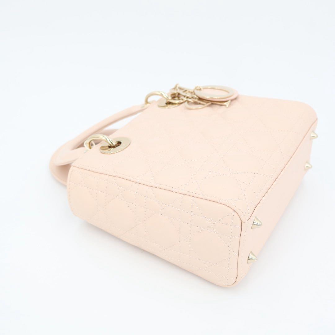 クリスチャンディオール Christian Dior カナージュ レディディオール ハンドバッグ 2WAY ショルダーバッグ 美品