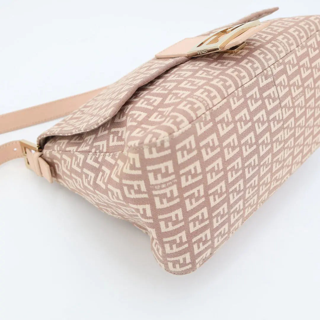 フェンディ Fendi ズッキーノ マンマバケット キャンバス×レザー ショルダーバッグ