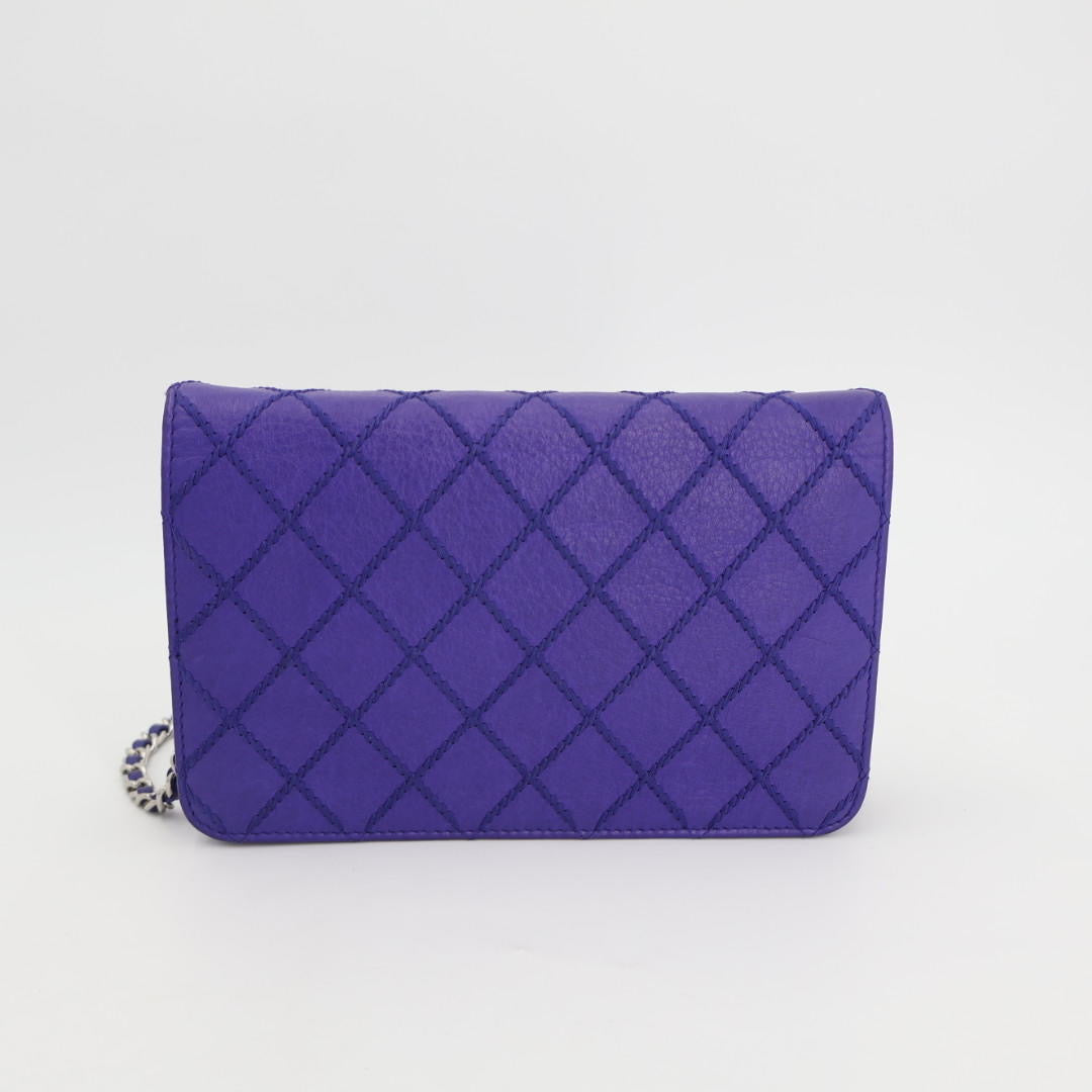 シャネル CHANEL シャネル チェーンウォレット ショルダーバッグ バッグ レディース レザー ブルー