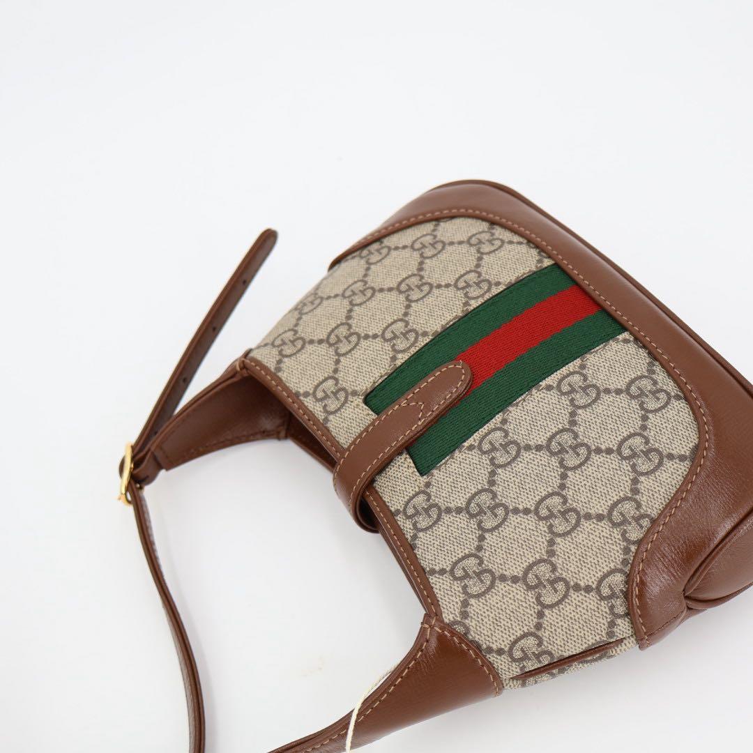 グッチ GUCCI ジャッキー1961 ミニバッグ ベージュ×ブラウン GGスプリームキャンバス×レザー 637092