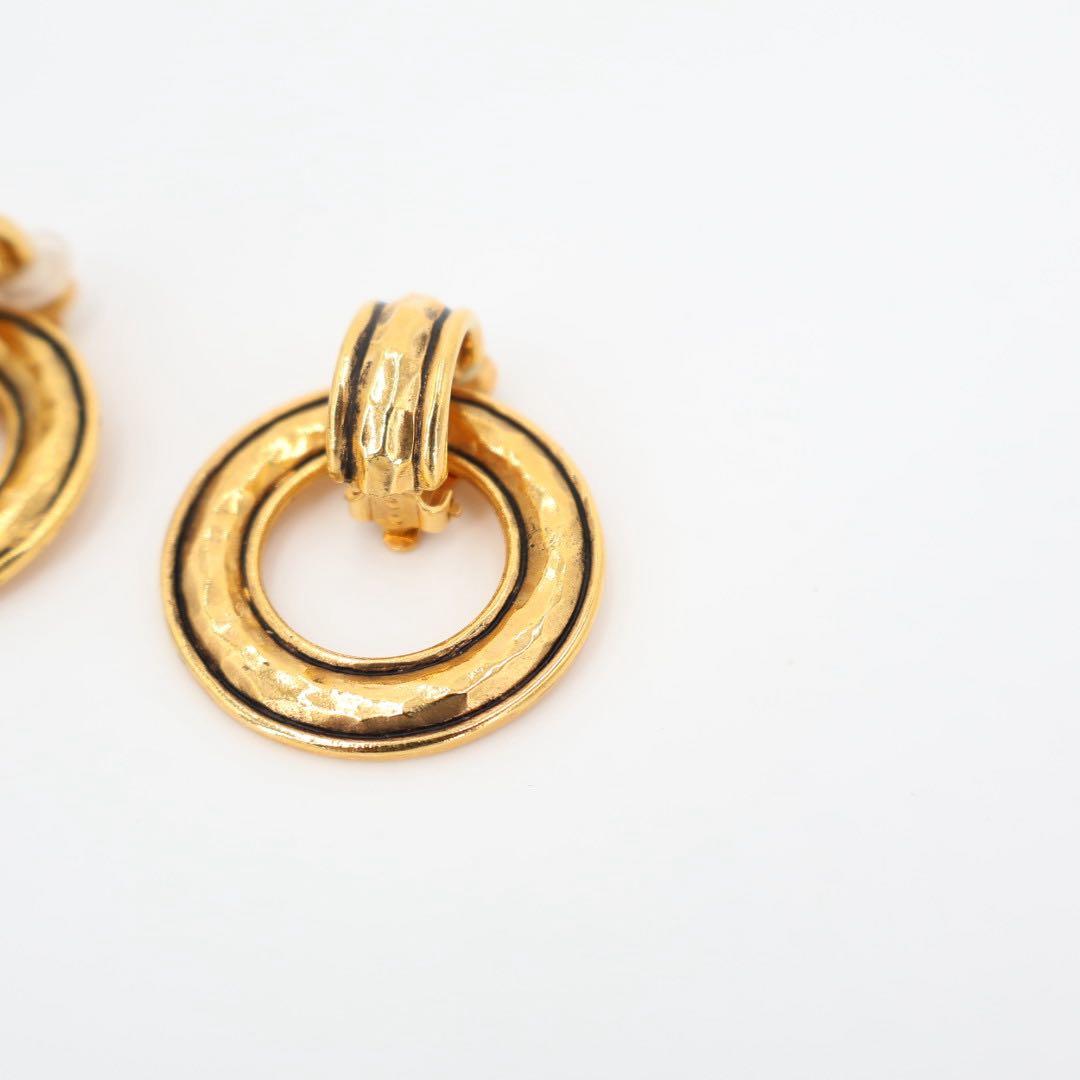 シャネル CHANEL マトラッセ フープ イヤリング ゴールド アクセサリー レディース