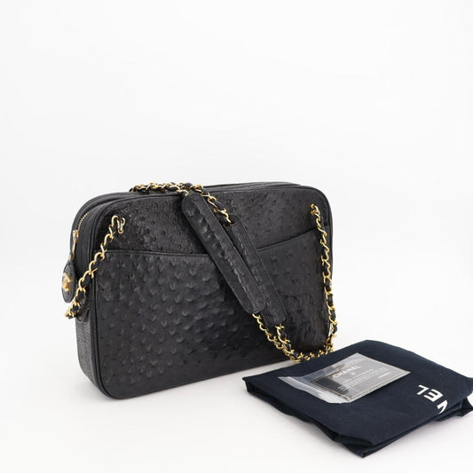 シャネル CHANEL シャネル オーストリッチ チェーンショルダーバッグ