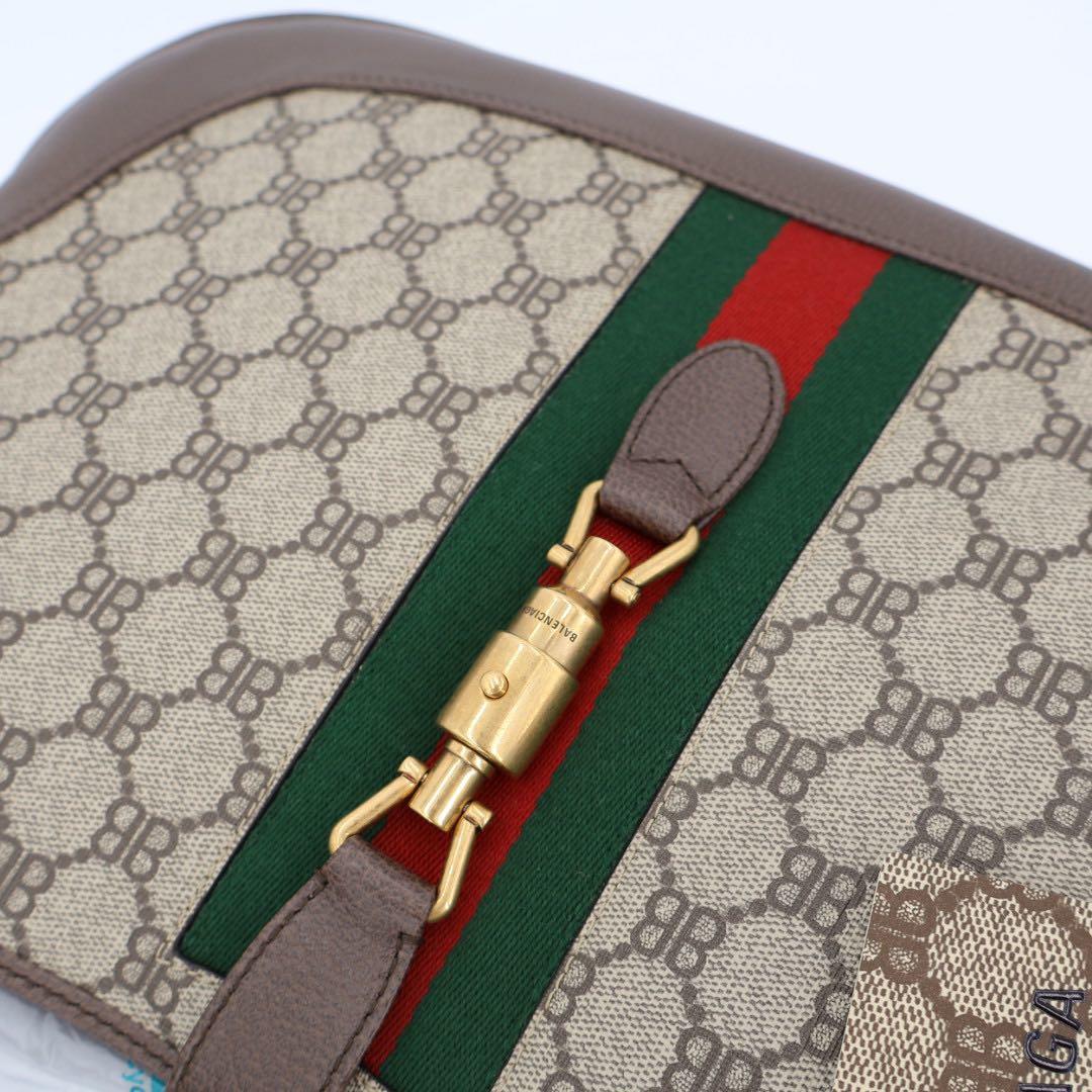 グッチ GUCCI グッチ×バレンシアガ ジャッキー シェリーライン ワンショルダーバッグ 2WAYバッグ 美品