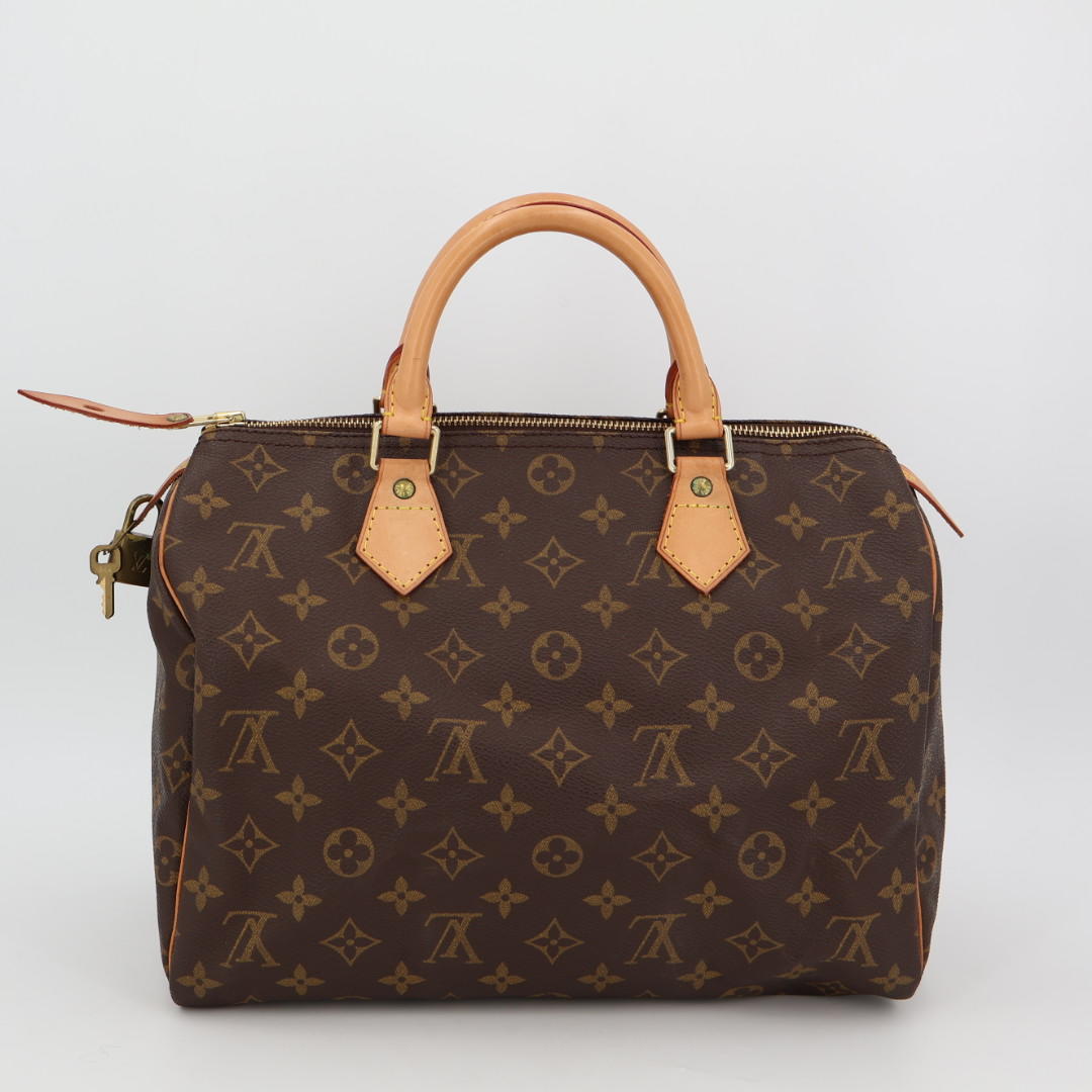 ルイ ヴィトン LOUIS VUITTON モノグラム スピーディ30 M41108 ハンドバッグ ブラウン