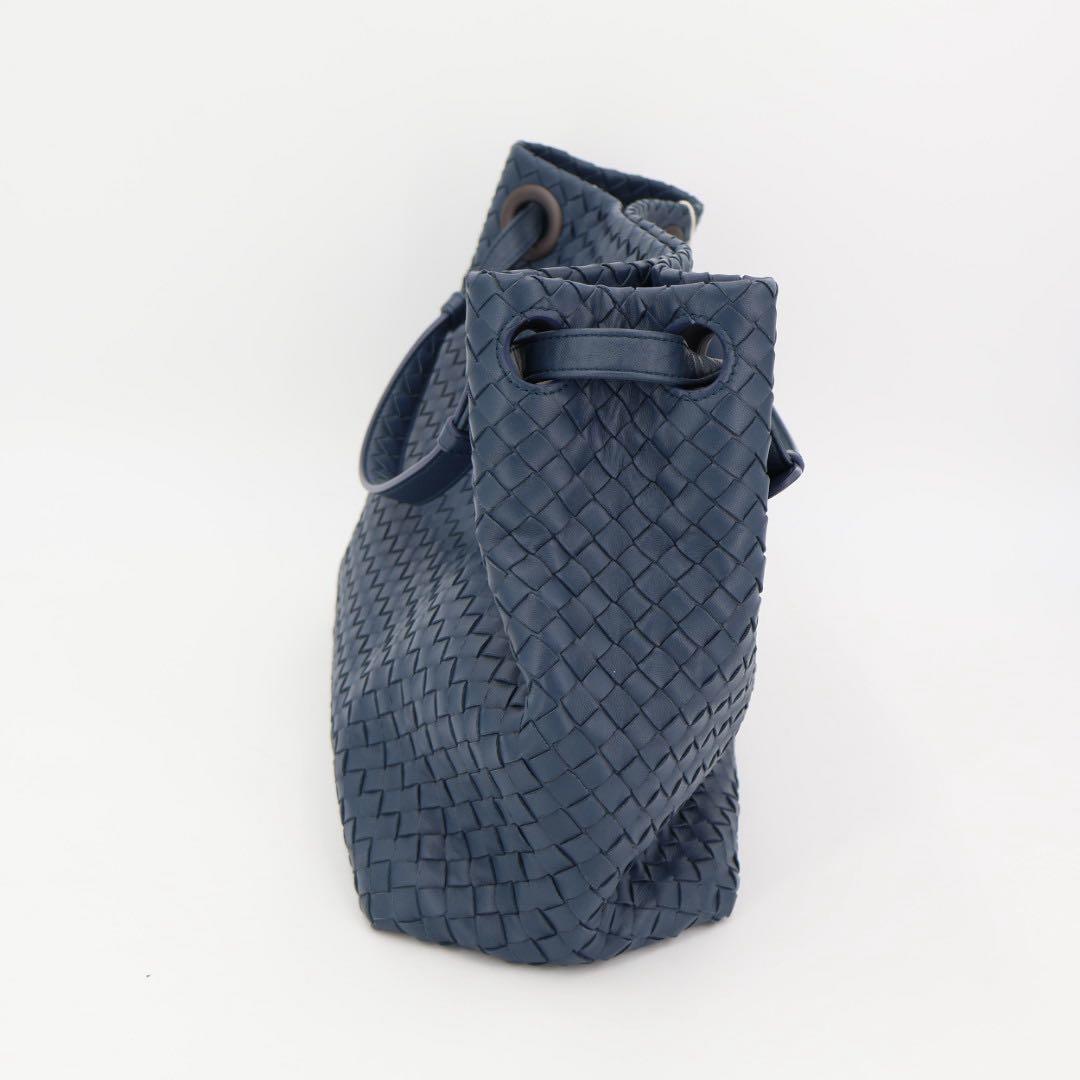 ボッテガ・ヴェネタ Bottega Veneta イントレチャート ガルダ レザー トート バッグ