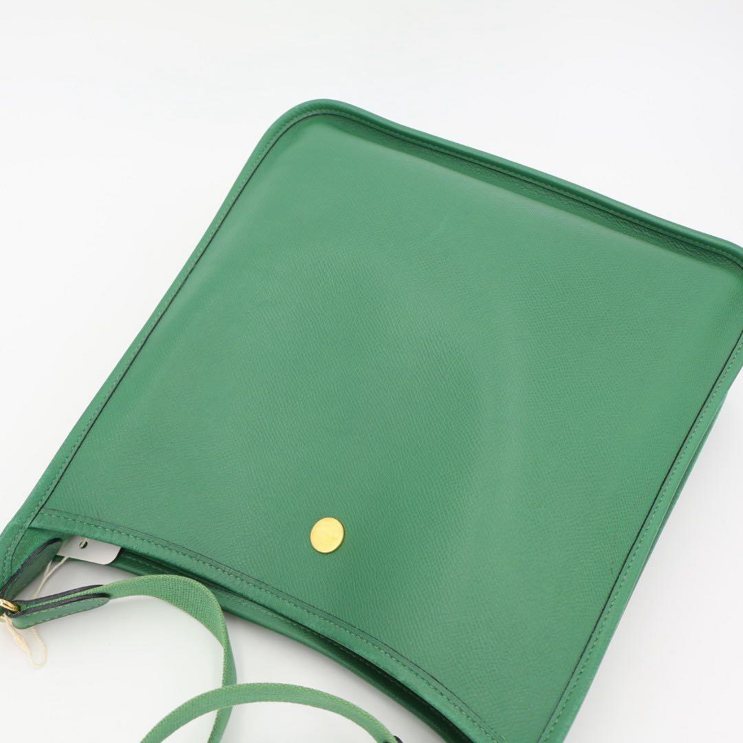 エルメス HERMES ヴェスパPM ショルダーバッグ クシュベル グリーン系 ゴールド金具 □B刻印