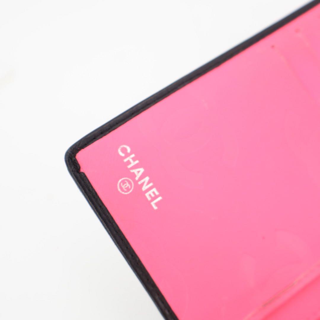 シャネル CHANEL カンボンライン ココマーク 2つ折長財布