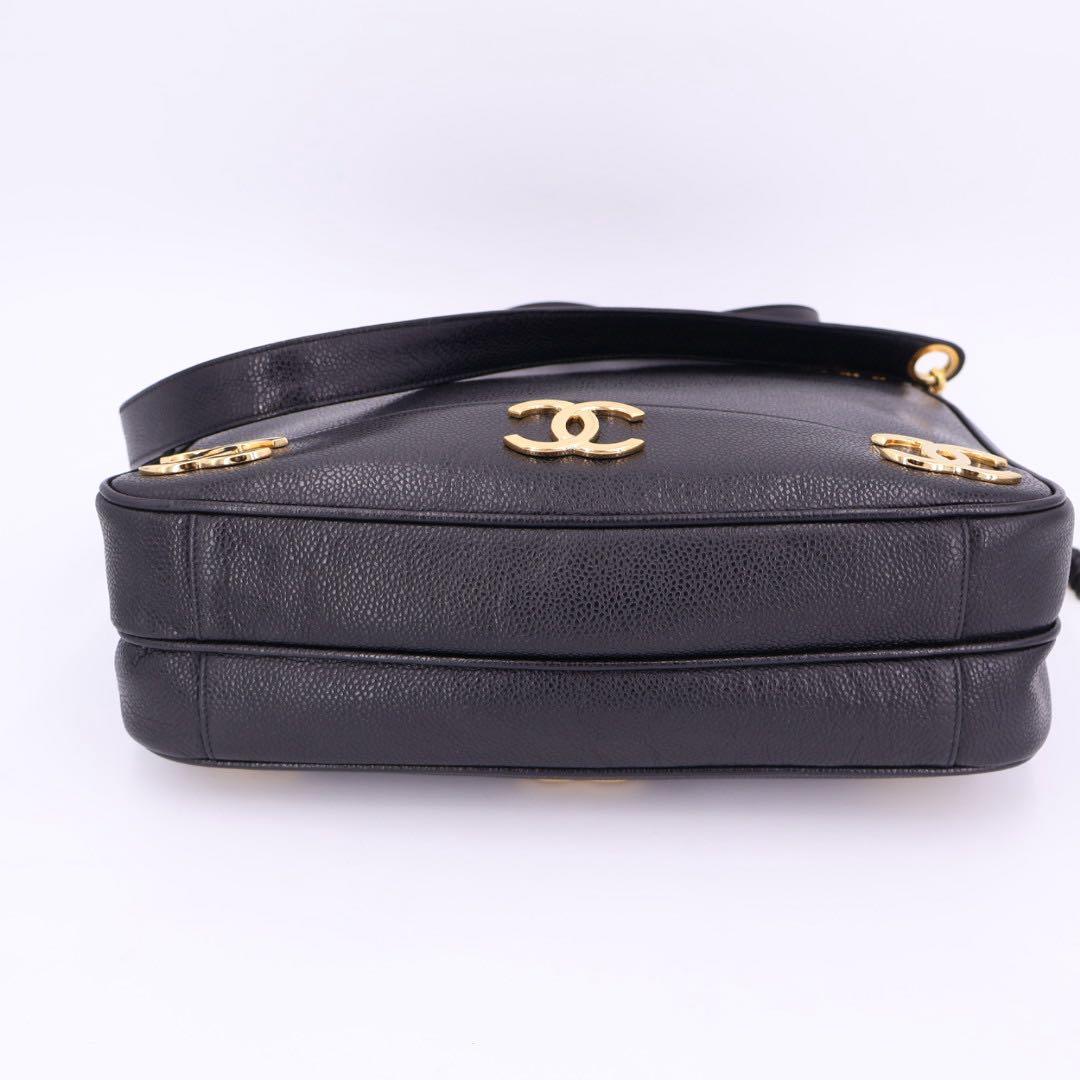 シャネル CHANEL トリプルココマーク チェーントートバッグ レディース