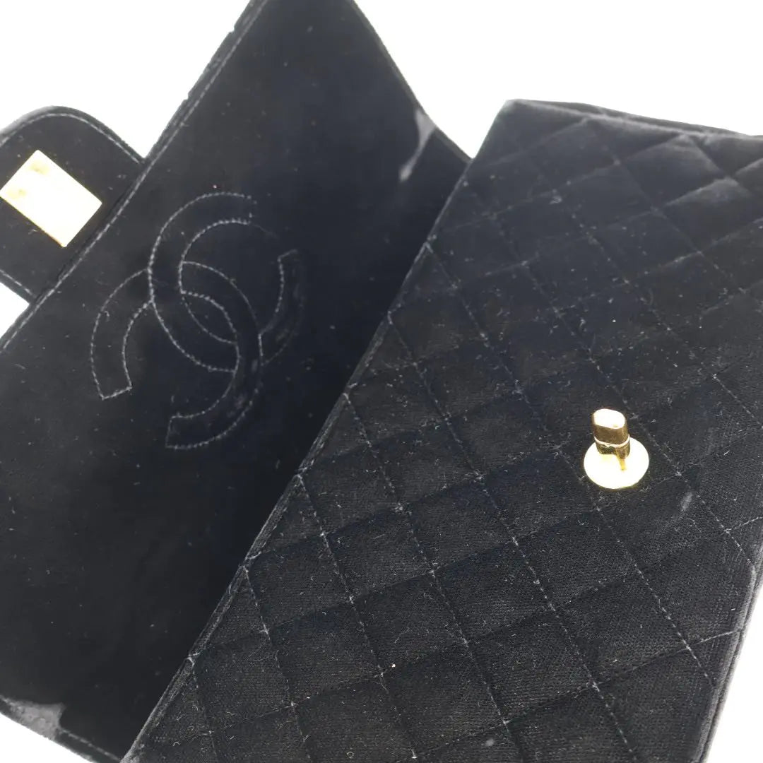 シャネル CHANEL 親子バッグ 親のみ ハンドバッグ ベロア