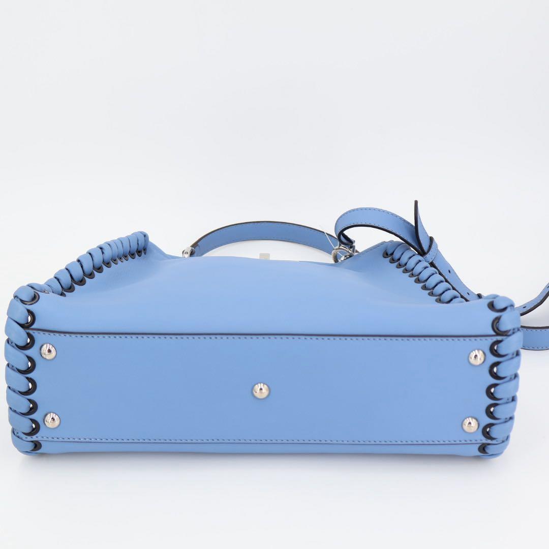 フェンディ Fendi レギュラーピーカーブー 2WAY ブルー 8BN290