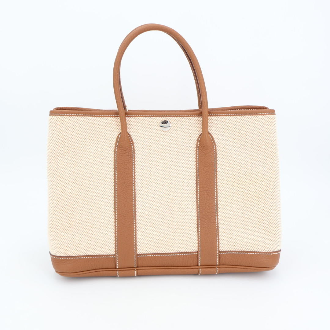 エルメス HERMES トートバッグ ガーデンパーティ PM レザー 美品