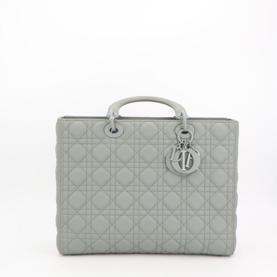 クリスチャンディオール Christian Dior レディディオール カナージュ ラージ レザー 2WAYハンドバッグ