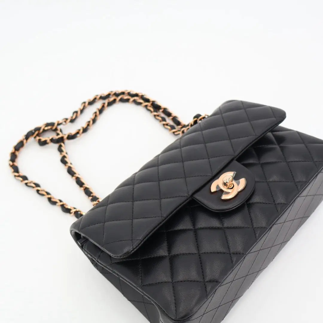 シャネル CHANEL ローズゴールド フラップバッグ 美品