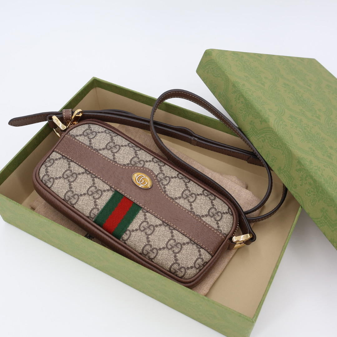 グッチ GUCCI 斜め掛け ショルダーバッグ レディース ブランド GUCCI オフィディア ショルダーバッグ 598664 ベージュ バッグ 美品