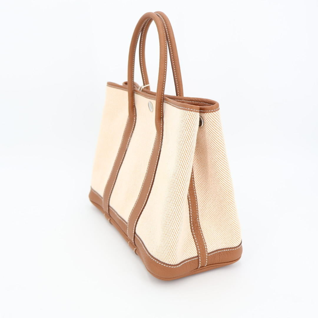 エルメス HERMES トートバッグ ガーデンパーティ PM レザー 美品