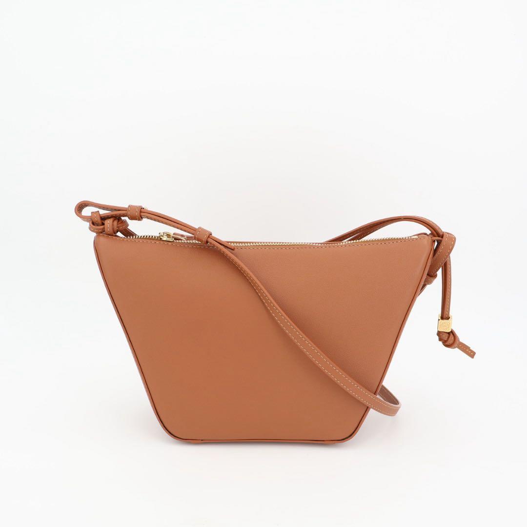 ロエベ LOEWE ハンモック ホーボーバッグ ミニ 2Wayバッグ レザー　タン ブラウン 美品