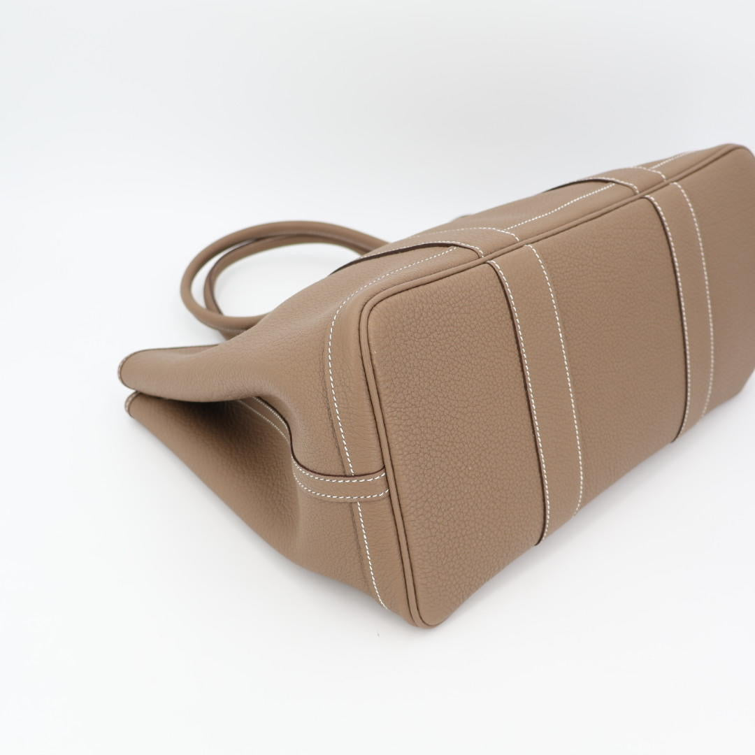 エルメス HERMES ガーデンパーティMM ネゴンダ エトゥープ シルバー金具