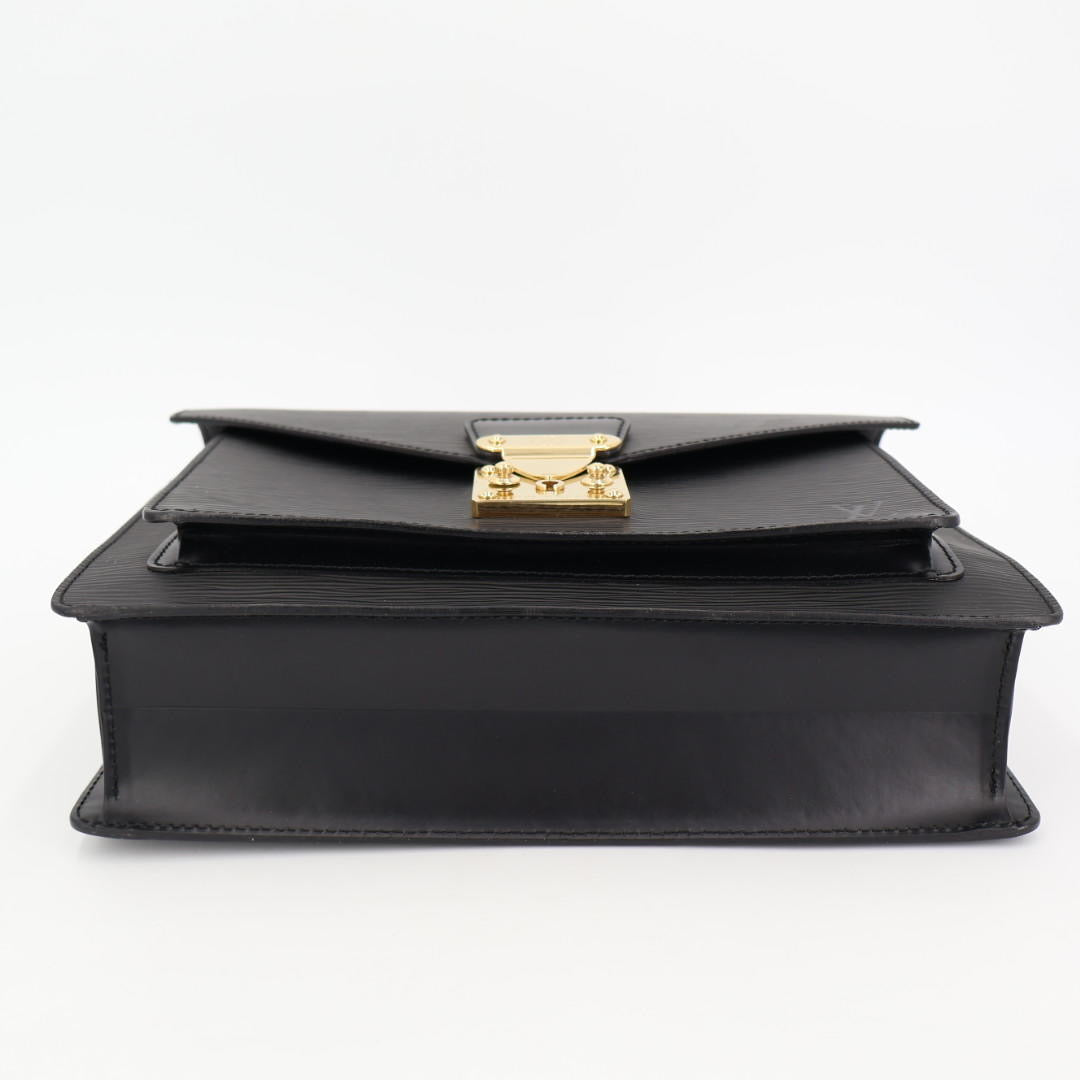 ルイヴィトン LOUIS VUITTON エピ モンソー ハンドバッグ ショルダーバッグ 2WAY M52122 ノワール ブラック レザー レディース