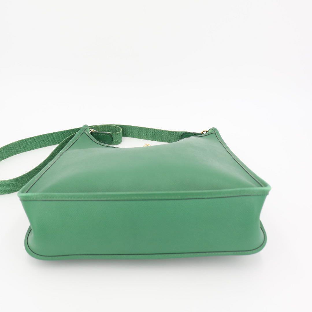 エルメス HERMES ヴェスパPM ショルダーバッグ クシュベル グリーン系 ゴールド金具 □B刻印