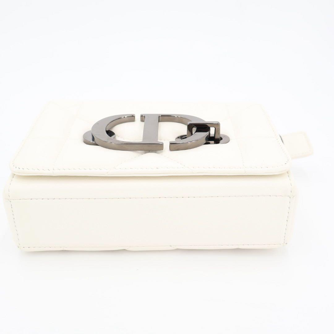 クリスチャンディオール Christian Dior カロ チェーンショルダー ホワイト バック 美品