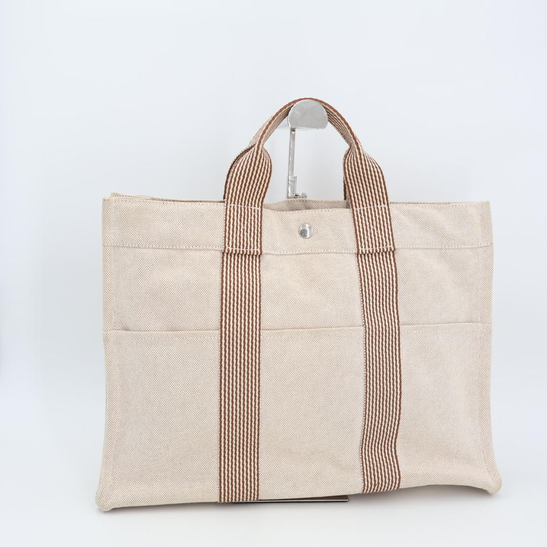 HERMES エルメス ニューフールトゥ MM トートバッグ アイボリ