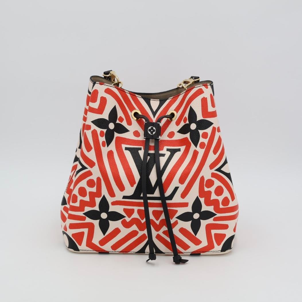 ルイヴィトン【LOUIS VUITTON】M45362 ネオノエ クラフティ 幾何学模様 ドローストリング 2WAY 巾着型 LV NEO NOE