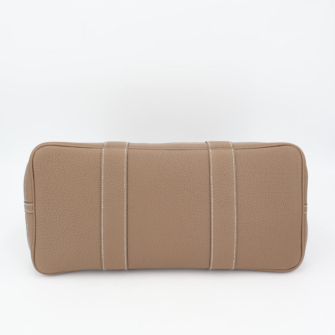 エルメス HERMES ガーデンパーティMM ネゴンダ エトゥープ シルバー金具