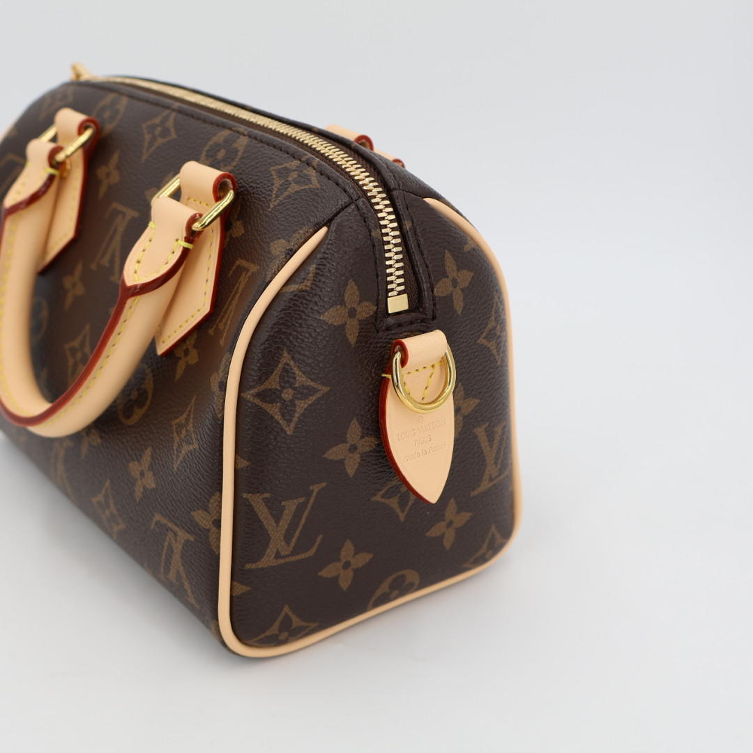 ルイ ヴィトン LOUIS VUITTON スピーディ バンドリエール 20 モノグラム レザー ブラック 2WAYバッグ ルイヴィトン ショルダーバッグ ルイヴィトン ハンドバッグ レディース スピーディ20 ミニバッグ ブランド 美品