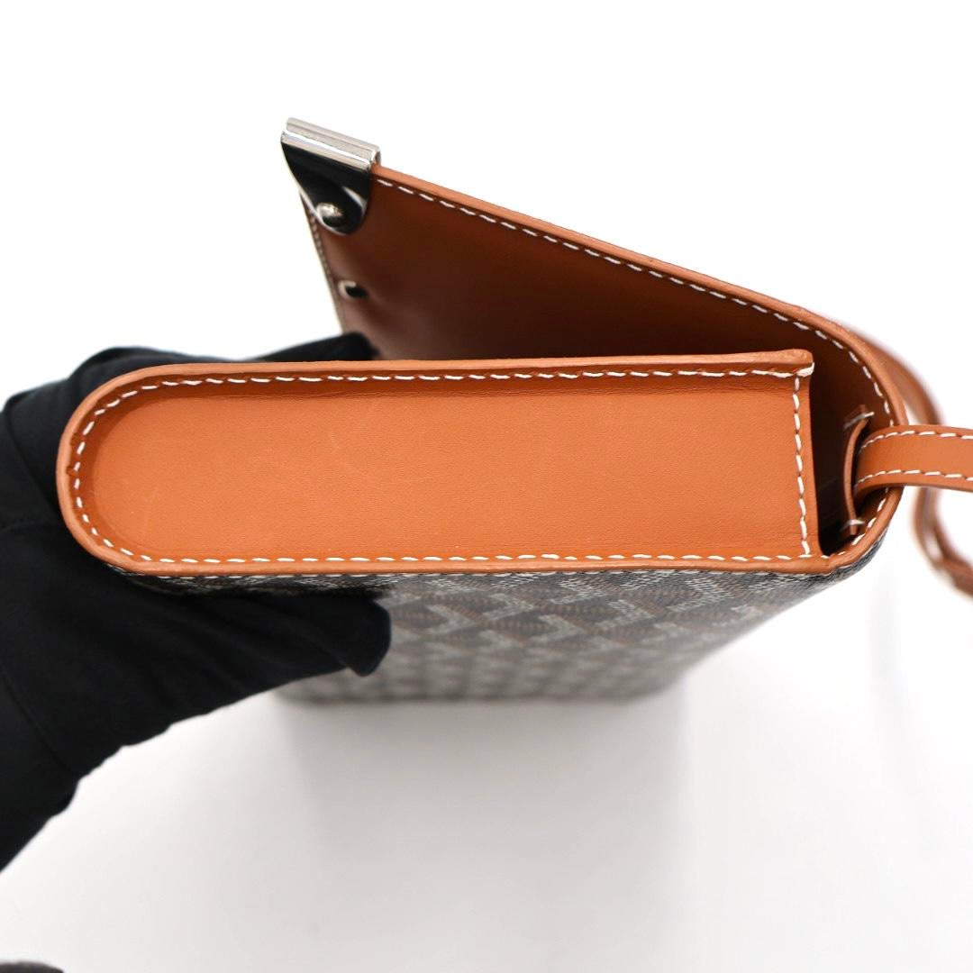 ゴヤール GOYARD モンテカルロPM ショルダーバッグ クラッチバッグ ブラウン