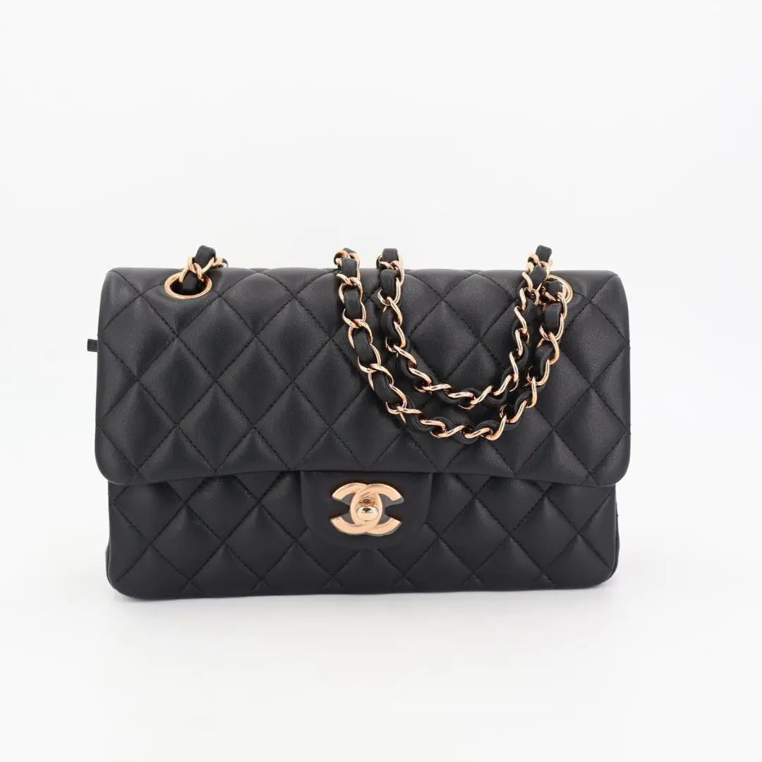 シャネル CHANEL ローズゴールド フラップバッグ 美品