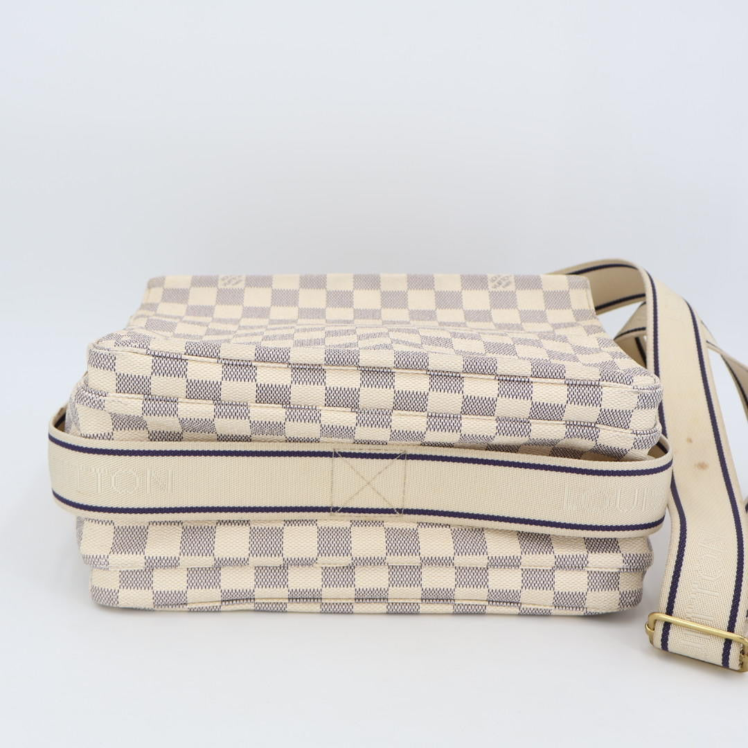 ルイ ヴィトン LOUIS VUITTON ダミエ アズール ナヴィグリオ N51189 ユニセックス ショルダーバッグ