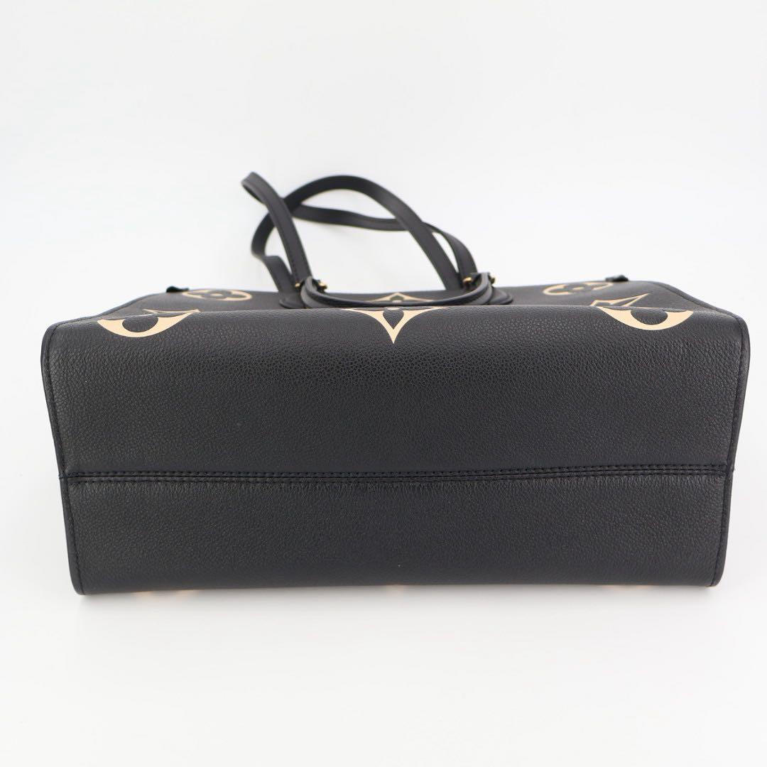 ルイ・ヴィトン LOUIS VUITTON M45495 アンプラント オンザゴーMM ブラック ベージュ 2WAYバッグ