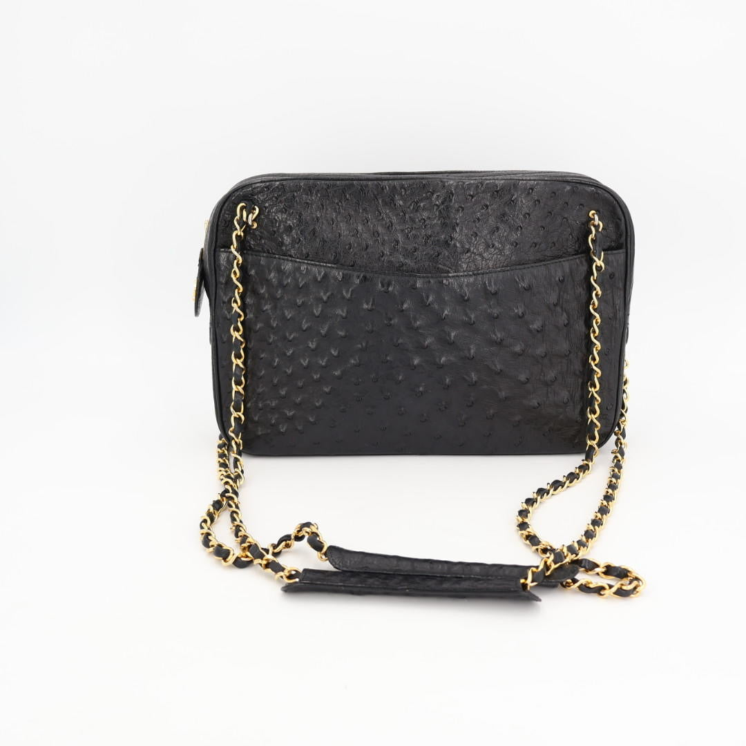 シャネル CHANEL シャネル オーストリッチ チェーンショルダーバッグ